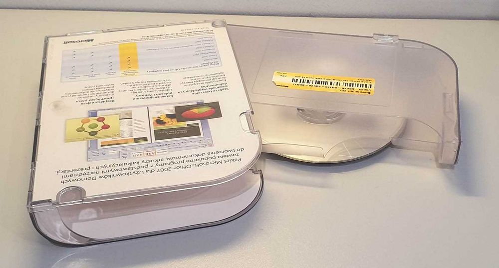 Oryginalny Microsoft Office 2007 Dom Home Student 3 PC PL na płycie