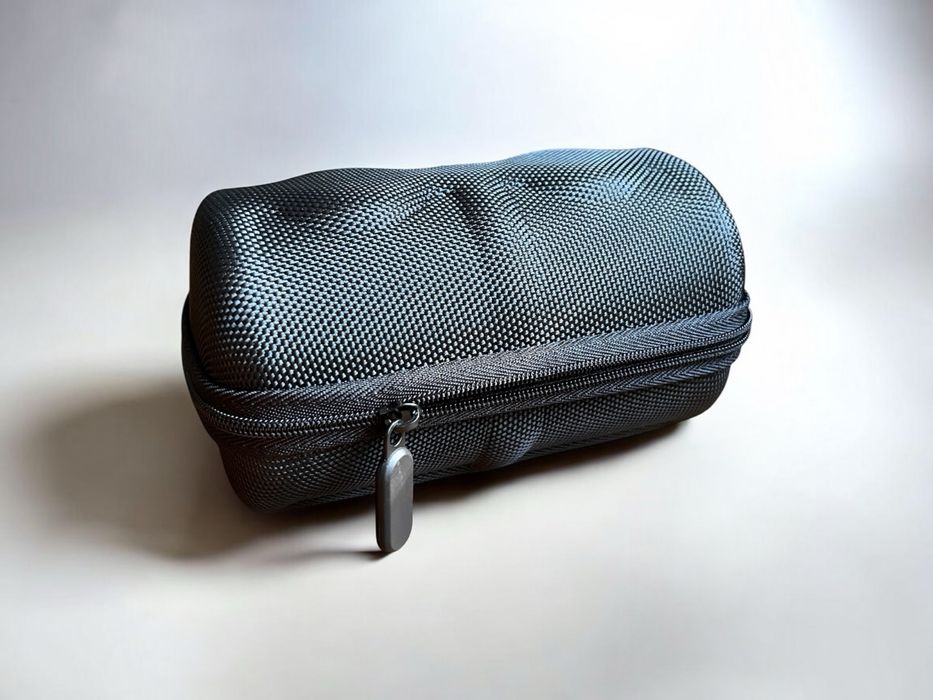 Etui podróżne na 2 zegarki - czarno-pomarańczowe