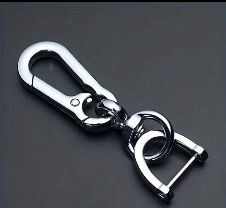 Брелок карабин для ключей з номером телефону