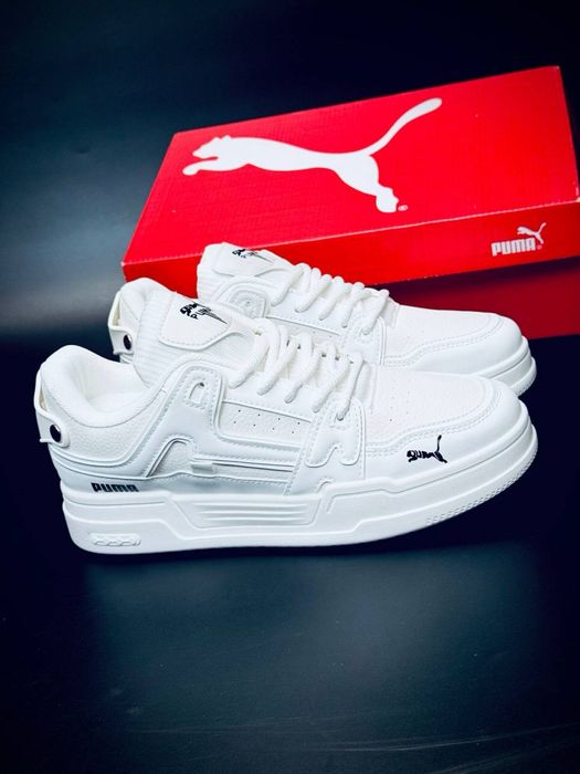 Puma кроссовки белые мужские летние / кросівки білі чоловічі Пума Літо 2026 Топ Кроссовки мужские пума с кожы/puma летние белые/пума мужские кожаные
