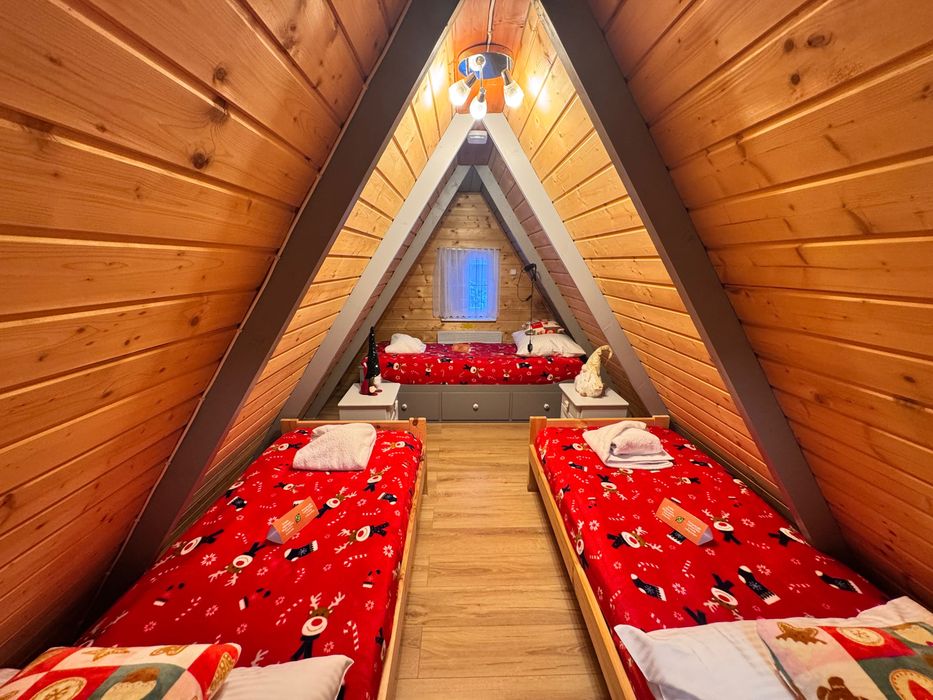 Górski Drewniany Domek w lesie termy sauna wanna SPA las góry jezioro