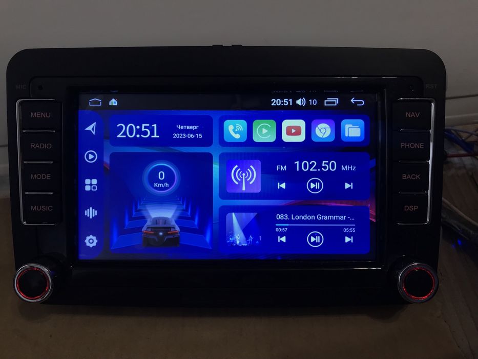Skoda VW Android 13 2Gb/32Gb Volkswagen SEAT Carplay Магнітола
