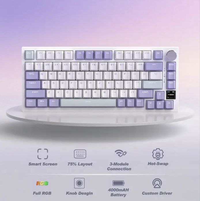 Нова бездротова механічна клавіатура Ajazz AK820 Pro