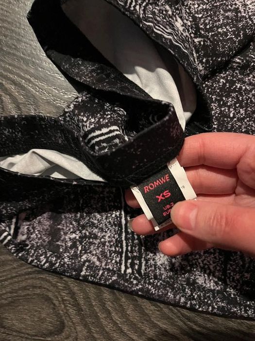 Romwe spódniczka maxi imitacja jeansu