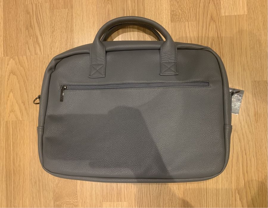 Skórzana torba na laptop Wittchen męska 15.6'' szara