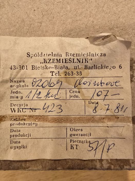 Bombki grzybki PRL 7 sztuk