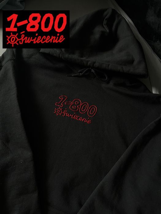 Czarna bluza z kapturem taco hemingway 1-800 oświecenie