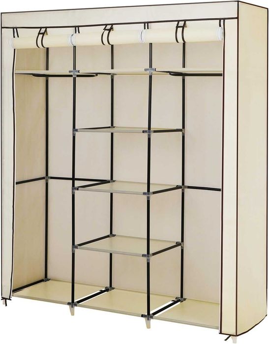 Armário portátil em tecido removível 175x 150x 45 cm NOVO ENVIO GRÁTIS