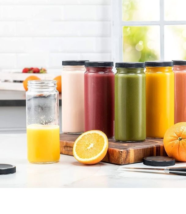 OAMCEG 8 sztuk szklanych butelek 500 ml