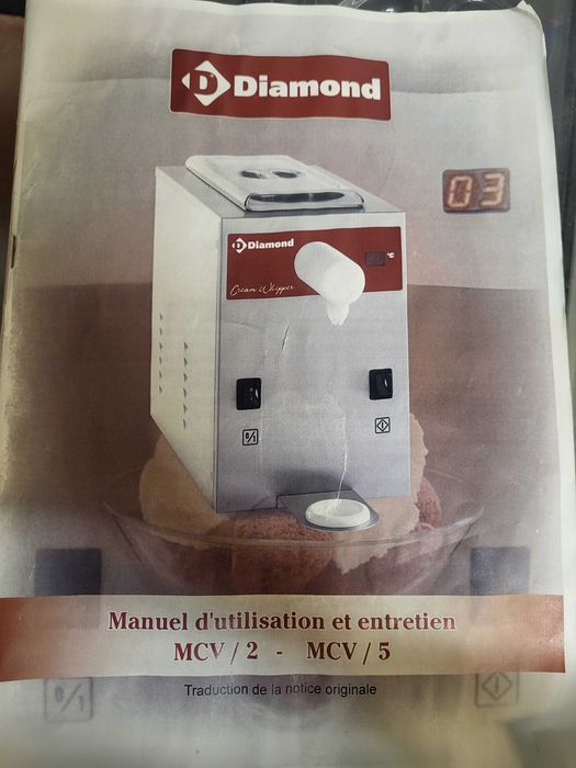 Urządzenie maszyna do bitej śmietany Diamond MCV/2 włoski automat 2ltr
