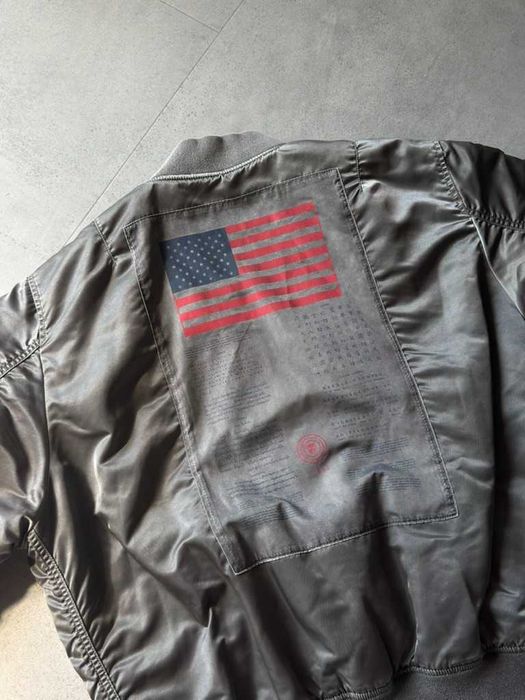 Бомбер Alpha Industries MA-1 Blood Chit Battlewash Garment Dyed Bomber Jacket , L