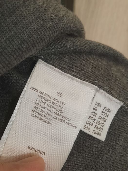 Ulla Popken Selection śliczny cienki sweterek  100% wełna merino 58-60