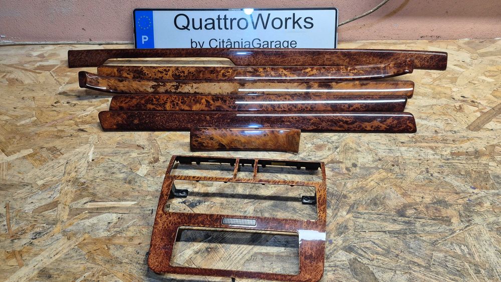 AUDI A4 B5(8D)-Frisos madeira- RAIZ DE NOGUEIRA -RAROS: Versão de LUXO