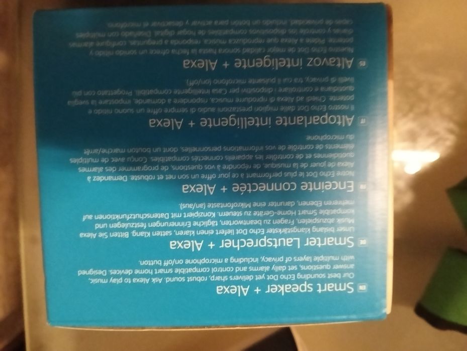 Smart speaker + Alexa