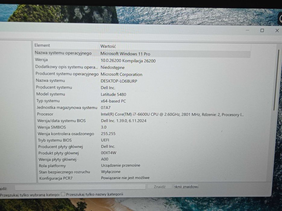 Laptop Dell - i7 - 16 GB ram - ekran dotykowy - OKAZJA!!!
