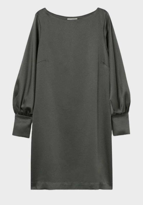 Платье атласное с рукавом H&M, р. S-М