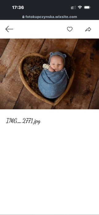 Misa drewniana do sesji serce