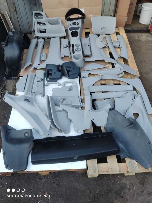 Пластик салона Hyundai Accent 2006-2010 серый/бежевый Хюндай Акцент