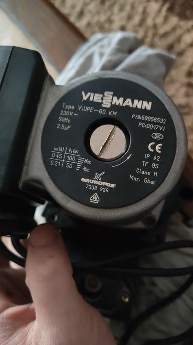 Viessmann pompa viupe 60, zaworów trójdrożny, regulator 952670