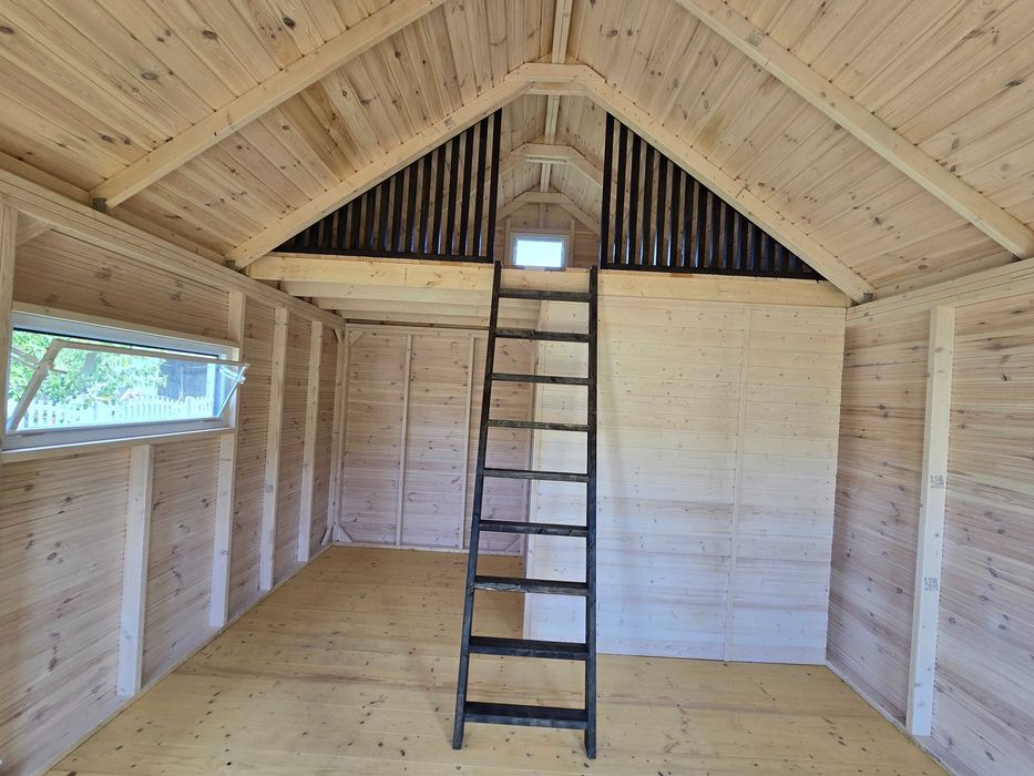 Domek drewniany typu STODOŁA 20m² – dostępne od ręki, szybki montaż!
