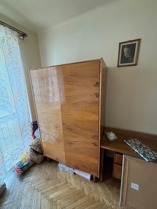 Szafa ubraniowa dwudrzwiowa , lata 70-e, PRL, vintage, stan dobry,