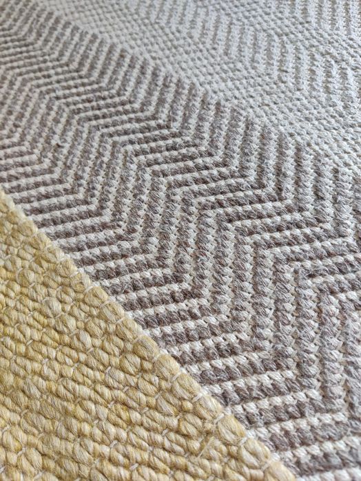 Dywan Norwich yellow Linie Design szaro-beżowo-żółty 140x200