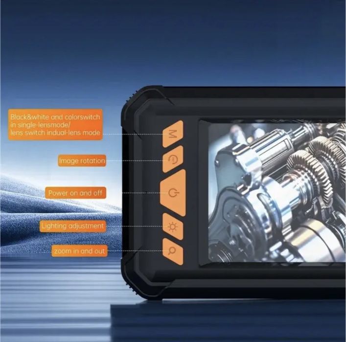 Камера P380 з ендоскопом 5 м з LED-підсвіткою 4.3" Екран