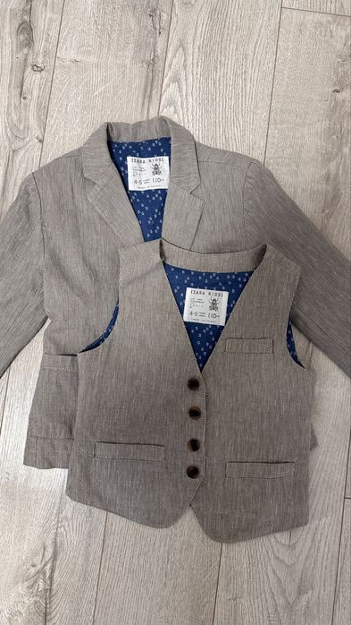 костюм дитячий zara тройка, піджак, штани, жилет