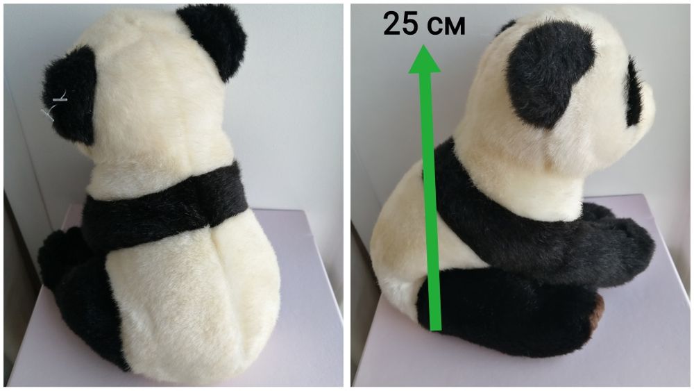 Панда WWF реалістична м'яка іграшка гарна пандочка plush club