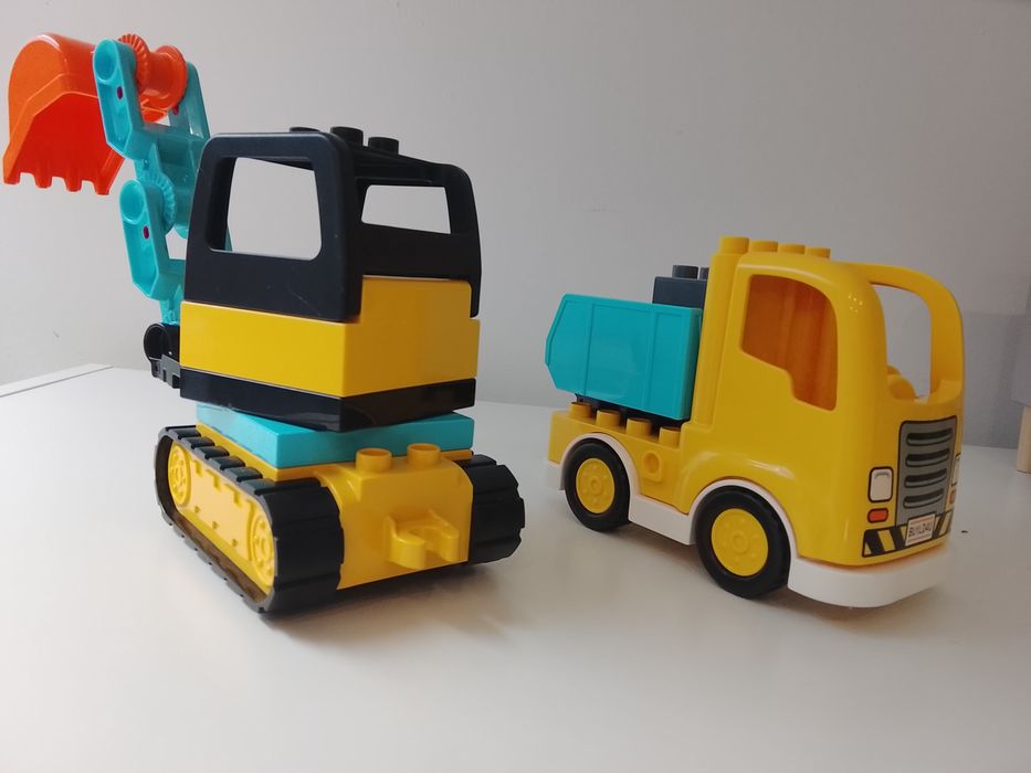 LEGO DUPLO 10931 – Ciężarówka i koparka gąsienicowa
