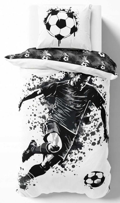 2*Pościel Piłka 140x200 Football dla Fanów Piłki Nożnej