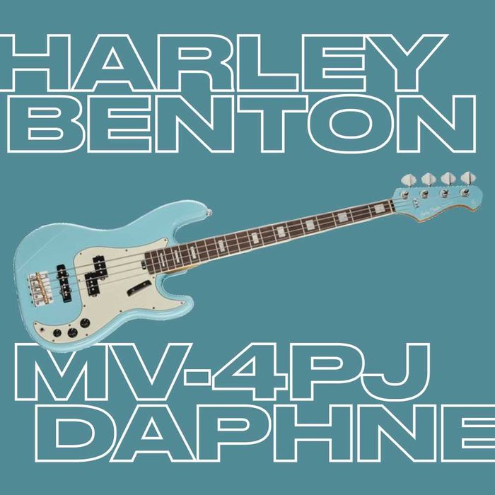 НОВА! Бас-гітара Harley Benton MV-4PJ Daphne Blue | У наявності!