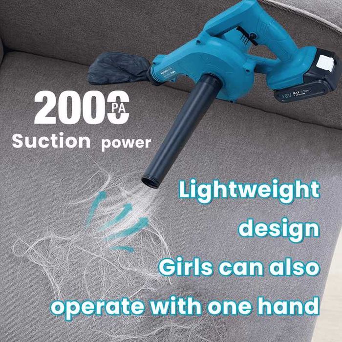 Soprador e Aspirador de Folhas Sem Fios 2