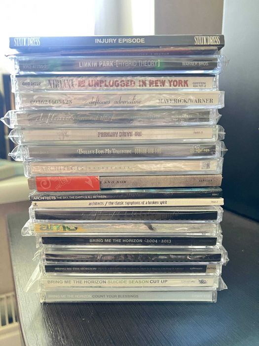 Rock CD-диски: Bring Me The Horizon, Architects, Deftones, Nirvana, Static Dress