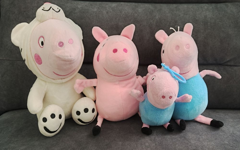 Świnka Peppa, George, zestaw maskotek