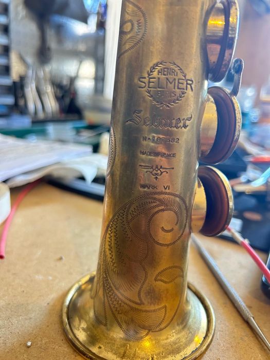 Saxofone sax soprano selmer mark vi
