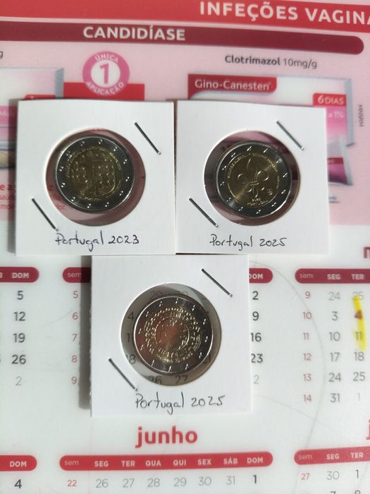 Troco moedas 2 Euros Comemorativas