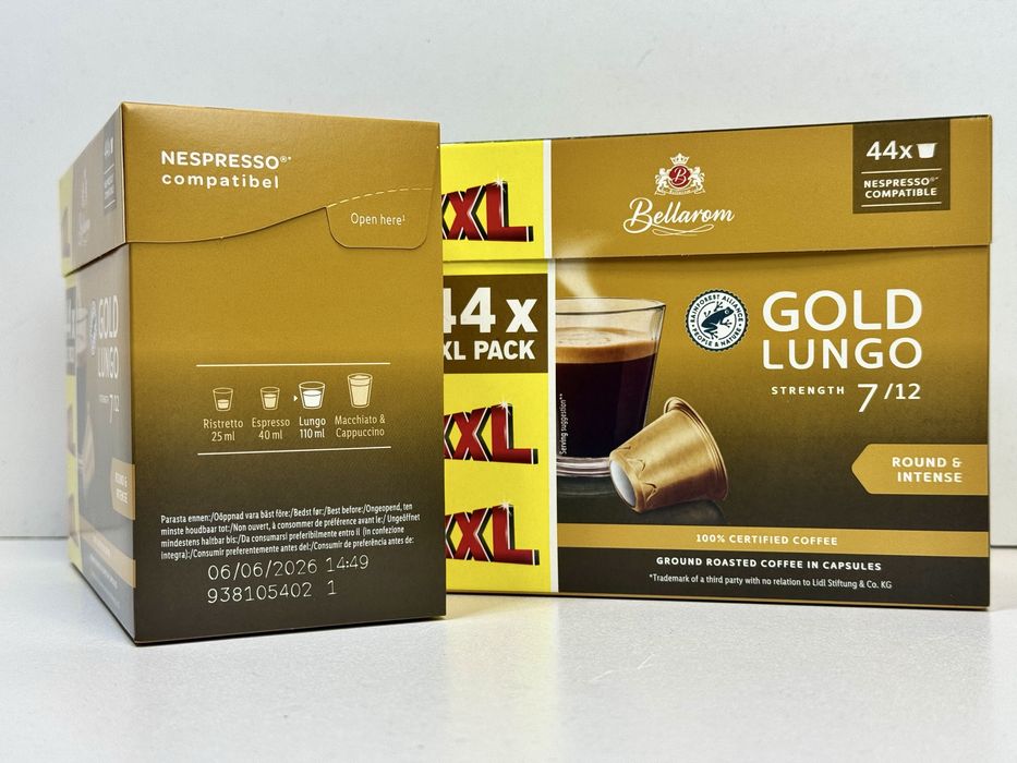Кава в капсулах Bellarom Gold lungo Round & intense 7/12 44 шт