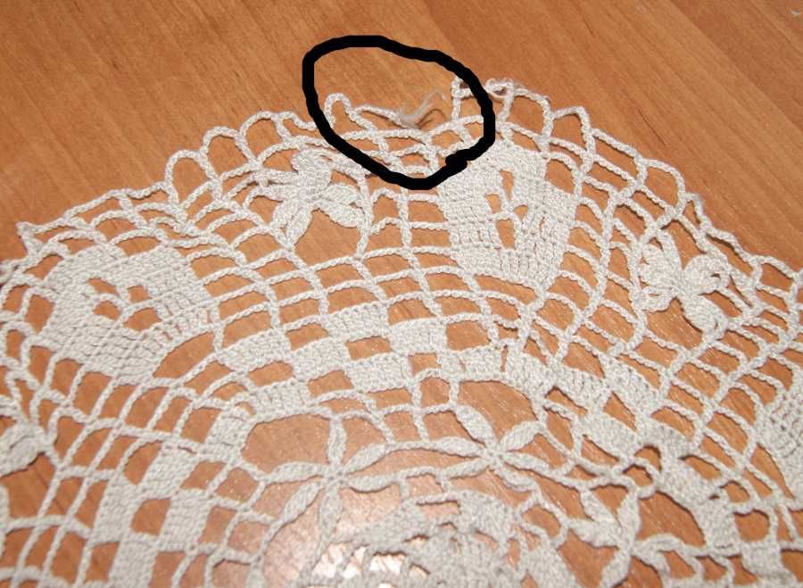 Serwetki ręcznie wykonane PRL 4 sztuki