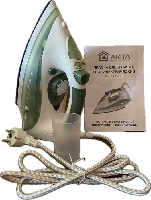 Утюг ARITA AGC-7200, 2000W, с отпариванием, Новый - 800грн