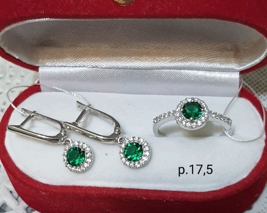 Срібні сережки серебряные серьги