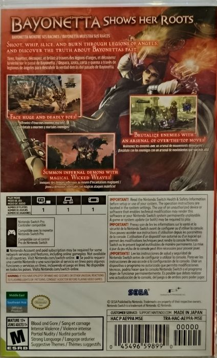 Bayonetta Nintendo Switch