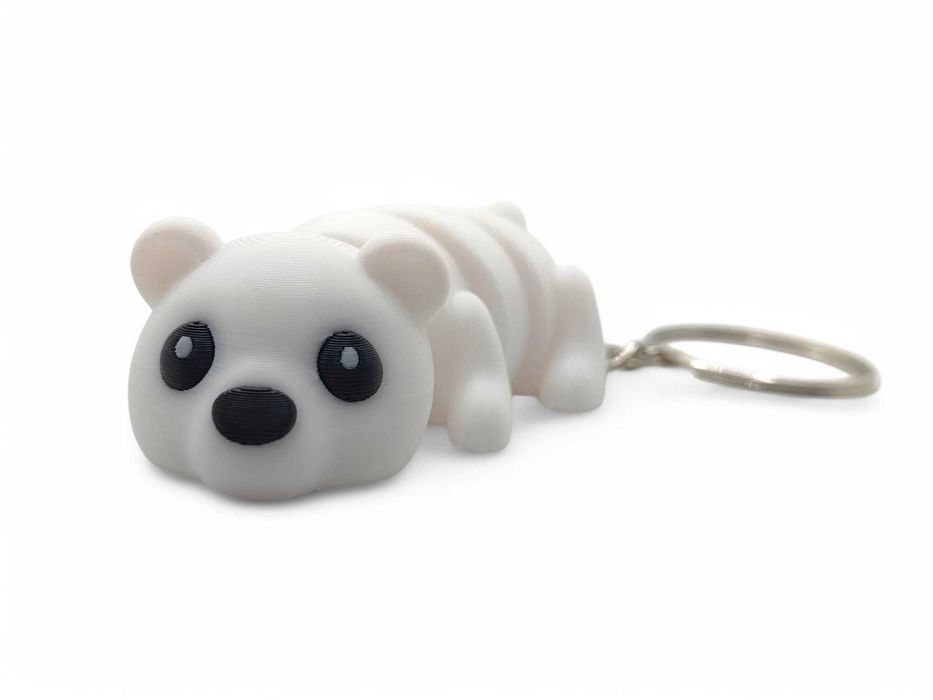 Brelok Flexi Miś Polarny - Ruchomy Brelok Miś Polarny