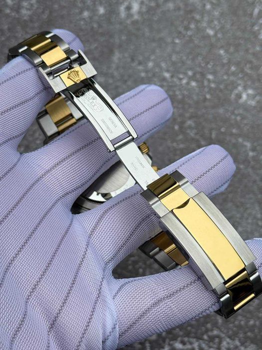 Чоловичий годинник Rolex Daytona Steel and Gold White