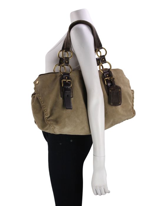 Prada hobo сумка замша беж