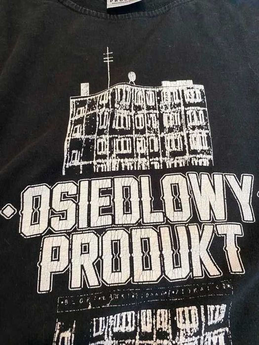 Duża koszulka męska Osiedlowy produkt og tee old school hooligan lata 2000 2XL rap