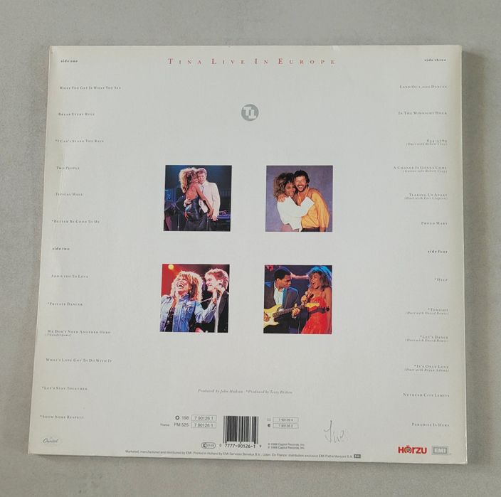 Tina Turner  - Tina Live In Europe 2LP 1988 Eu. EX
