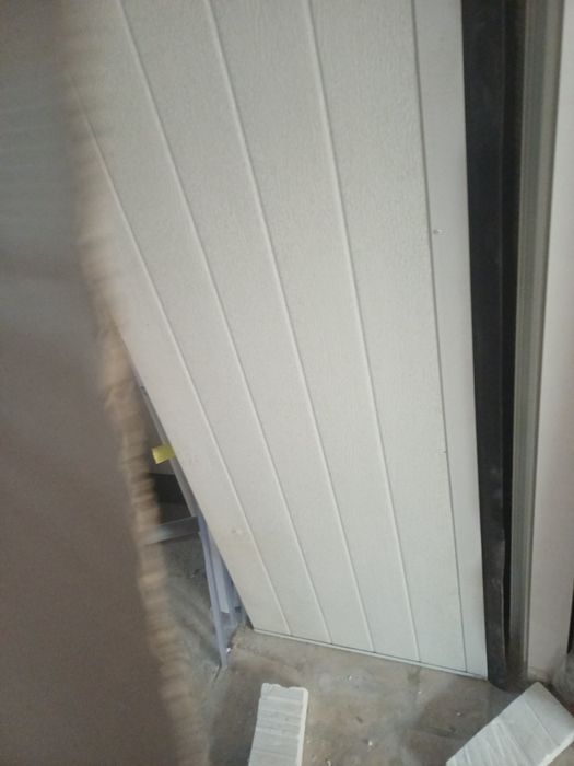 Portão sesionado e porta blindada