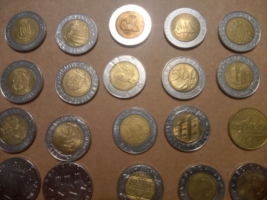 Монети Сан-Марино, Італії, Ватикану,  Екваторіальної Гвінеї, Великої Б