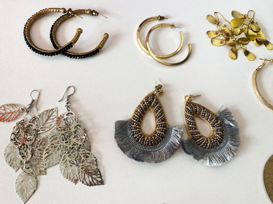 Coleção de 14 pares de brincos, tudo NOVO!